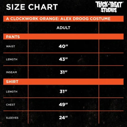 Trick Or Treat Studios A Clockwork Orange - Droogs Costume