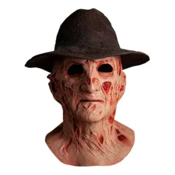 Trick Or Treat Studios A Nightmare on Elm Street 4: The Dream Master - Deluxe Freddy Krueger Mask with Fedora Hat
