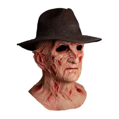 Trick Or Treat Studios A Nightmare on Elm Street 4: The Dream Master - Deluxe Freddy Krueger Mask with Fedora Hat