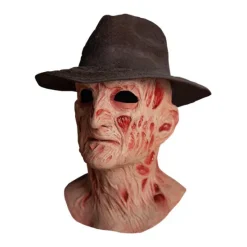 Trick Or Treat Studios A Nightmare on Elm Street 4: The Dream Master - Deluxe Freddy Krueger Mask with Fedora Hat