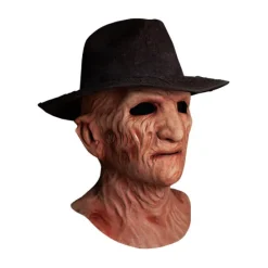Trick Or Treat Studios A Nightmare on Elm Street 2: Freddy's Revenge - Deluxe Freddy Krueger Mask with Fedora Hat