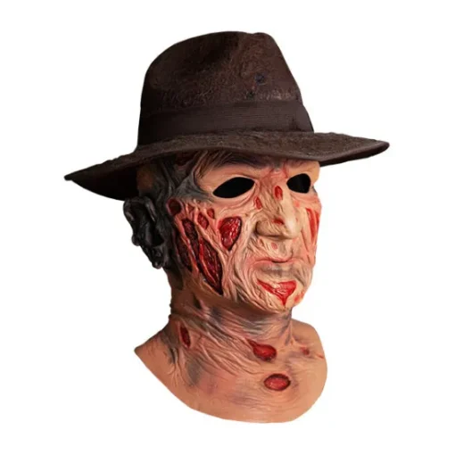 Trick Or Treat Studios A Nightmare on Elm Street - Deluxe Freddy Krueger Mask with Fedora Hat