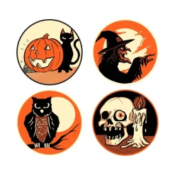 Trick Or Treat Studios Classic Halloween Sticker Pack (4 ct)