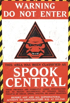 Trick Or Treat Studios Ghostbusters - Spook Central Metal Sign