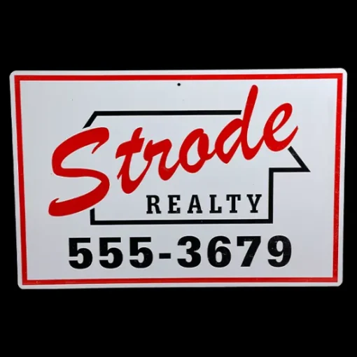 Trick Or Treat Studios Halloween 1978 - Strode Realty Metal Sign