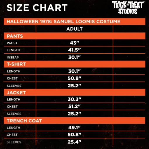 Trick Or Treat Studios Halloween - Samuel Loomis Costume