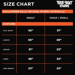 Trick Or Treat Studios HALLOWEEN KILLS - MICHAEL MYERS ADULT COVERALLS