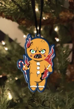 Trick Or Treat Studios Holiday Horrors - Krampus - Gingerbread Man Metal Ornament