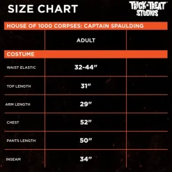 Trick Or Treat Studios House of 1000 Corpses - Captain Spaulding Costume