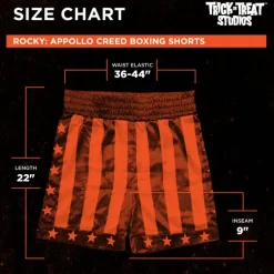 Trick Or Treat Studios Rocky - Apollo Creed Boxing Trunks