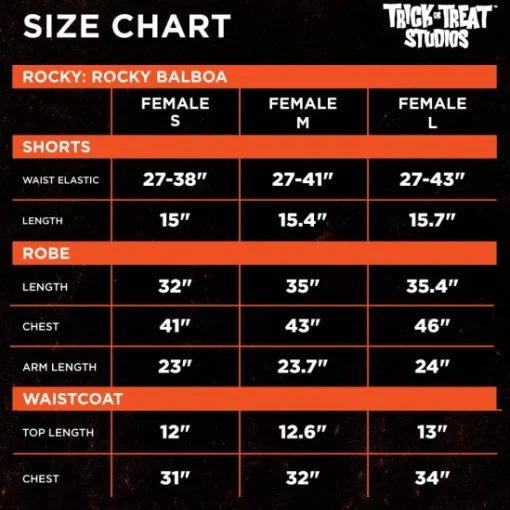 Trick Or Treat Studios Rocky Balboa Women's Costume