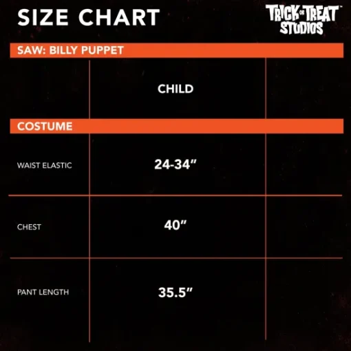 Trick Or Treat Studios SAW - Billy Puppet Children's Costume