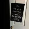 Trick Or Treat Studios The Twilight Zone - You Are Now Entering Metal Sign