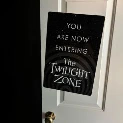 Trick Or Treat Studios The Twilight Zone - You Are Now Entering Metal Sign
