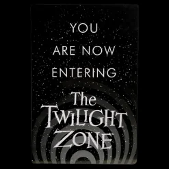 Trick Or Treat Studios The Twilight Zone - You Are Now Entering Metal Sign