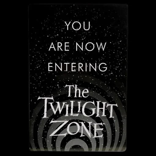 Trick Or Treat Studios The Twilight Zone - You Are Now Entering Metal Sign